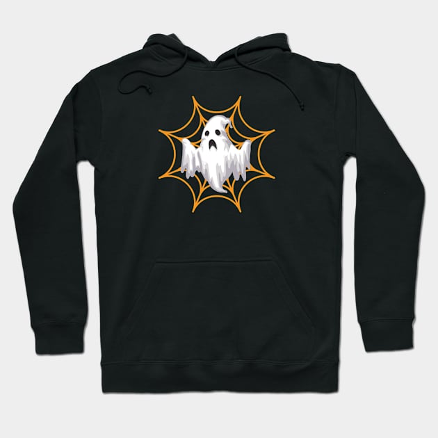 Spooky Ghosty; Halloween Ghost design Hoodie by Boga